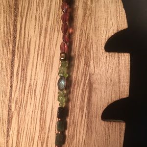 Multi•gemstone necklace or wrap bracelet